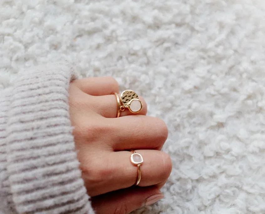 Eremis Alessia ring gullbelagt 18 karat