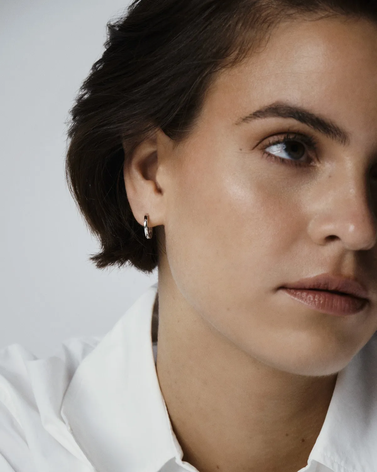 Mockberg Classic hoops small øredobber sølv 13 mm