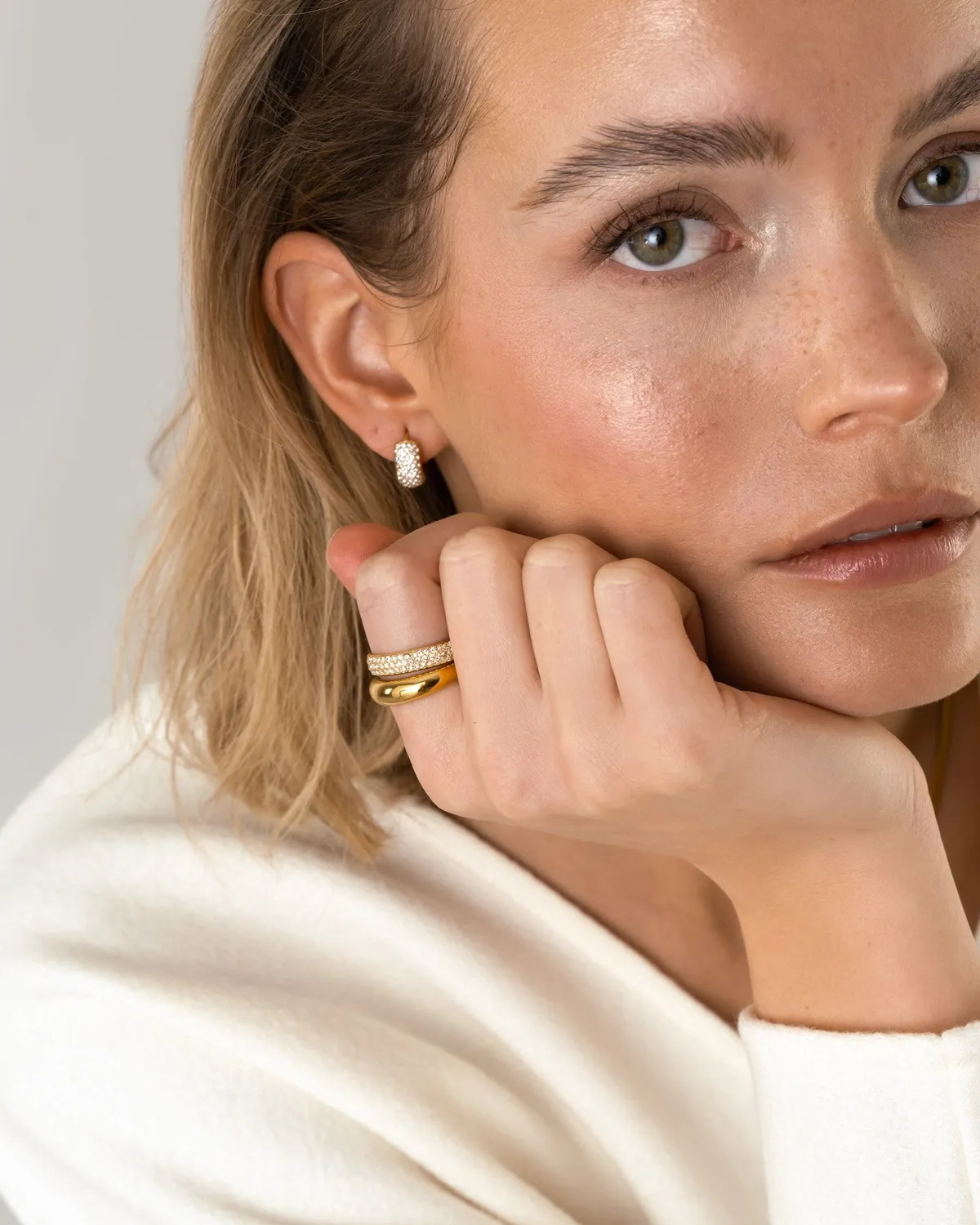 Mockberg Classic Ring ring gull vanntett