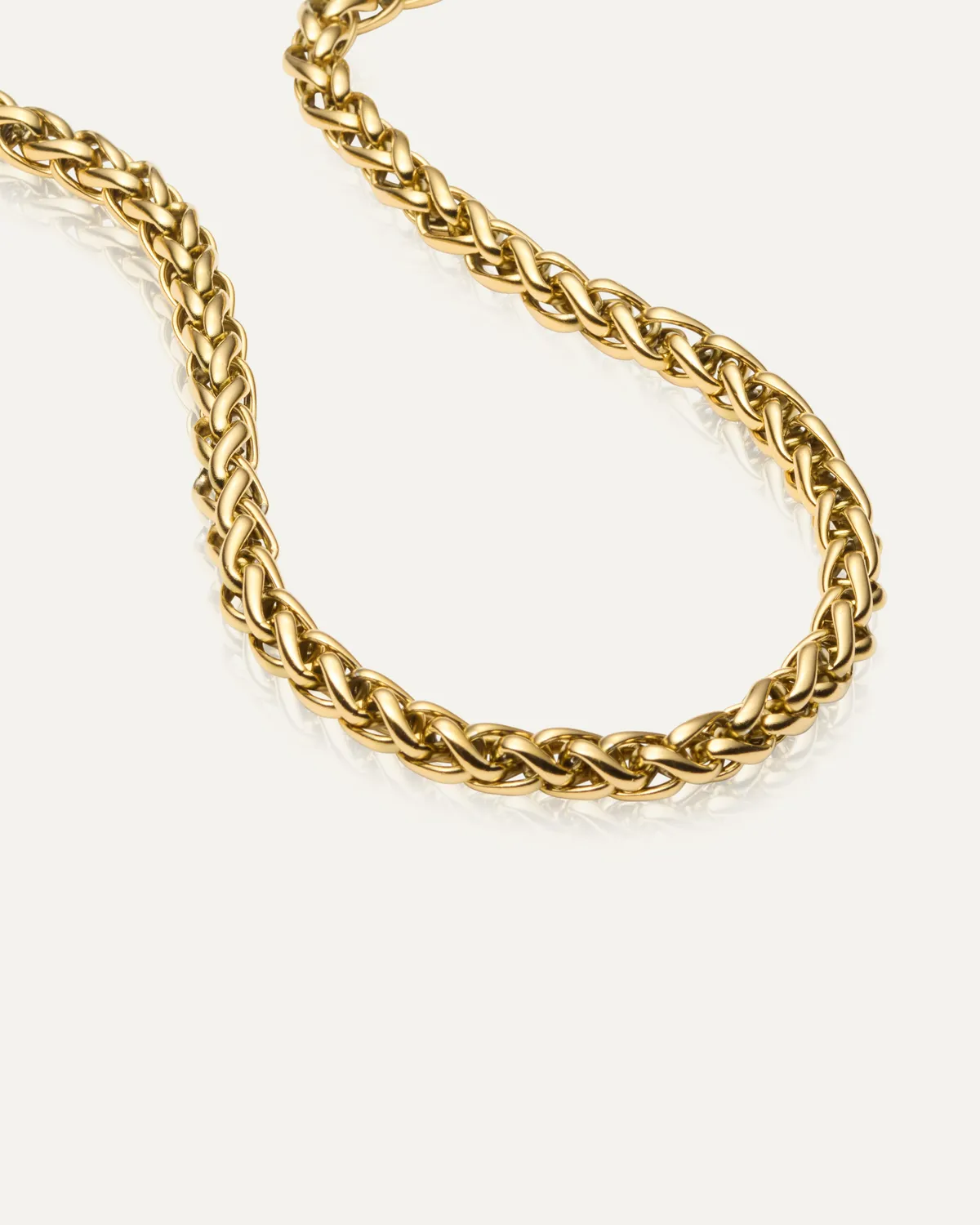 Mockberg Rebel Chain halskjede gull 450 mm 8 mm