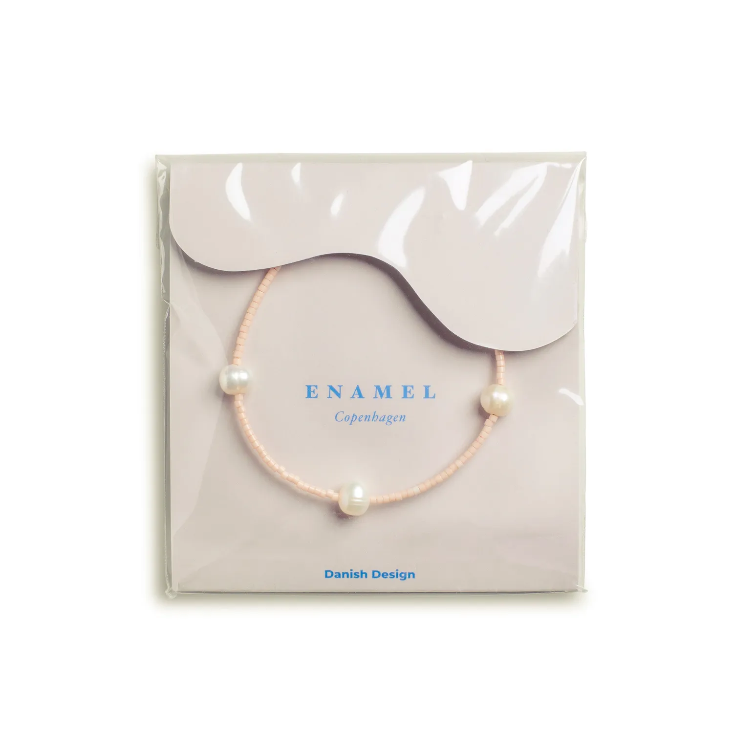 Enamel Petra armbånd Light Pink 15+4 cm stål