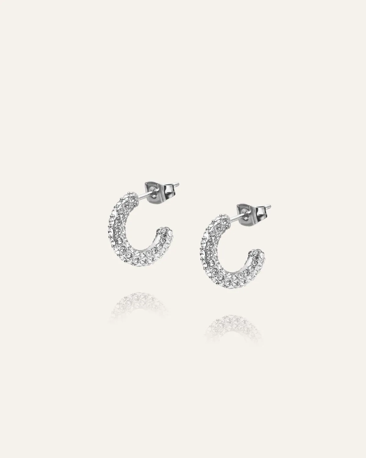 Mockberg Pavé Eternal Small øredobber sølv 14 mm