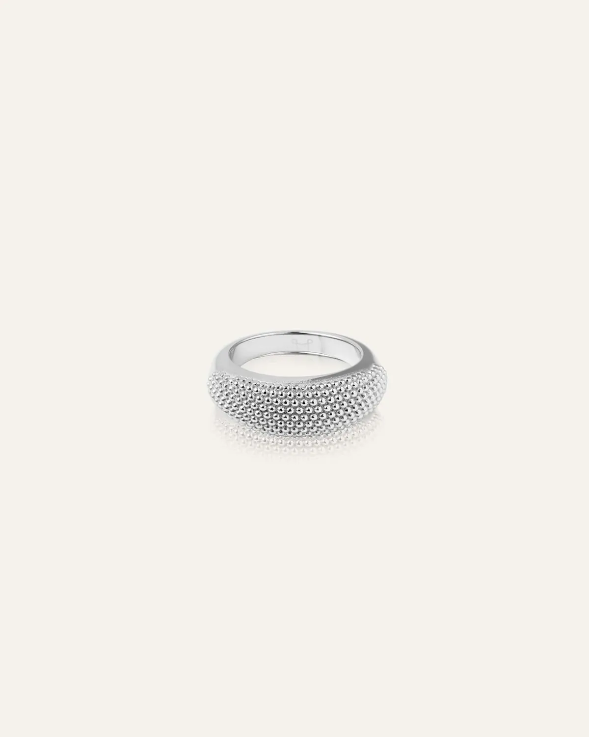 Mockberg Honey Ring ring sølv strukturert
