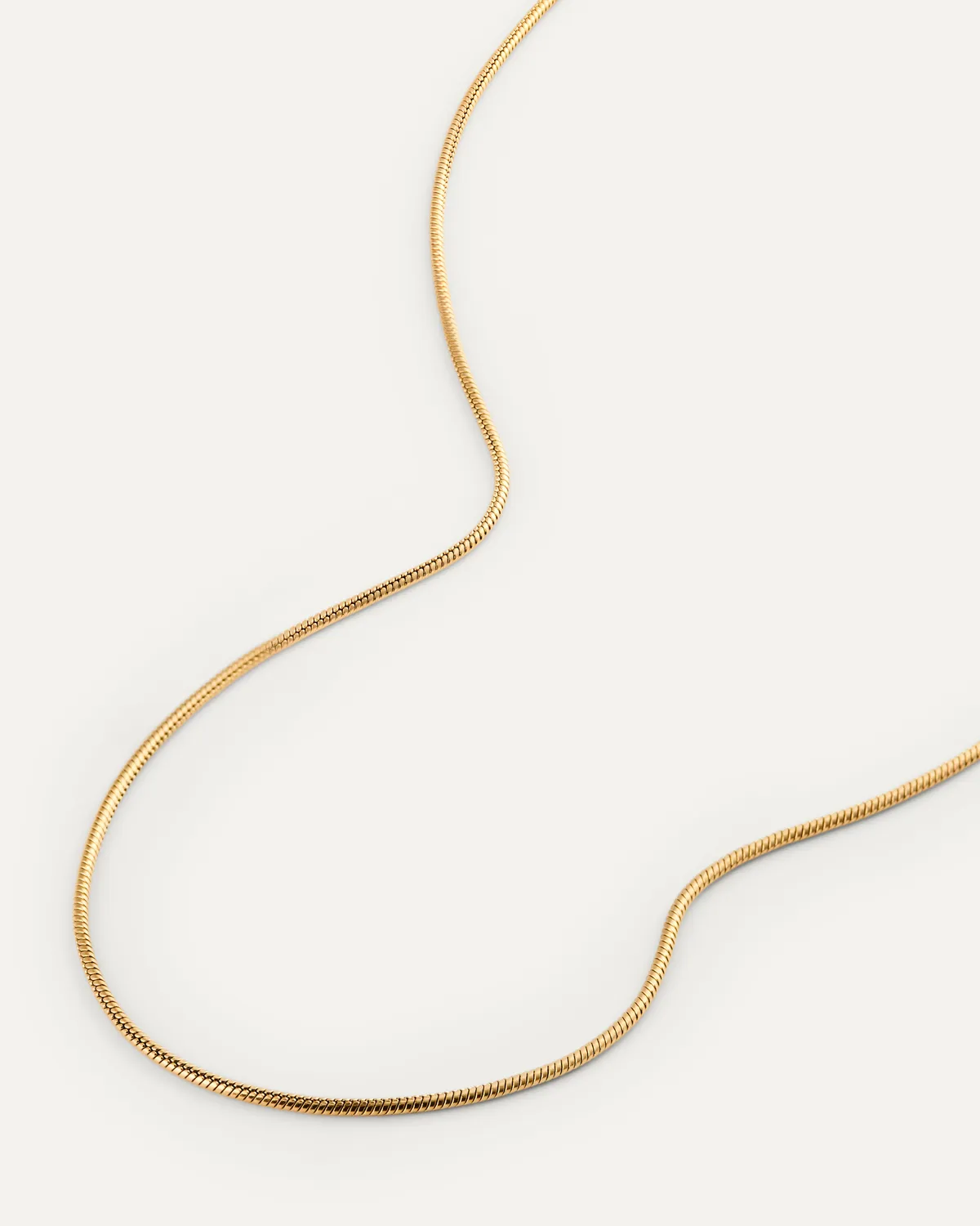Mockberg Snake Chain 450 halskjede gull 1,5 millimeter