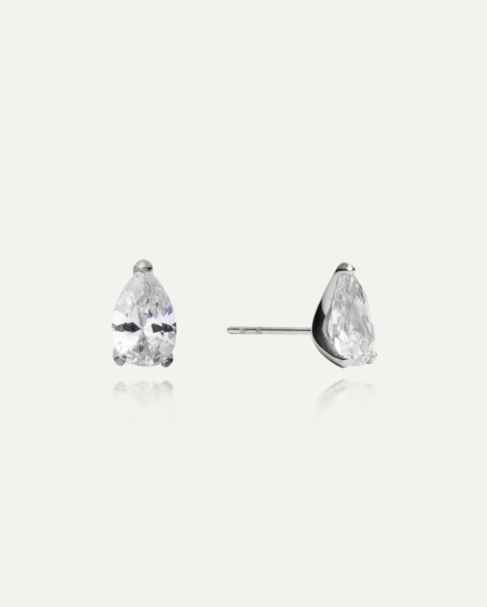 Mockberg Amélie Steel Studs øredobber stål zirkonia