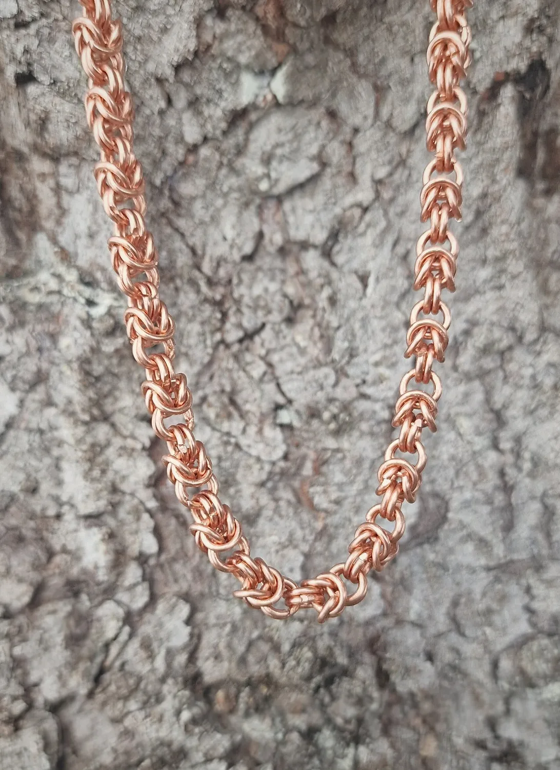Kunstnerbonden Dronning-kjede kobber 61 cm