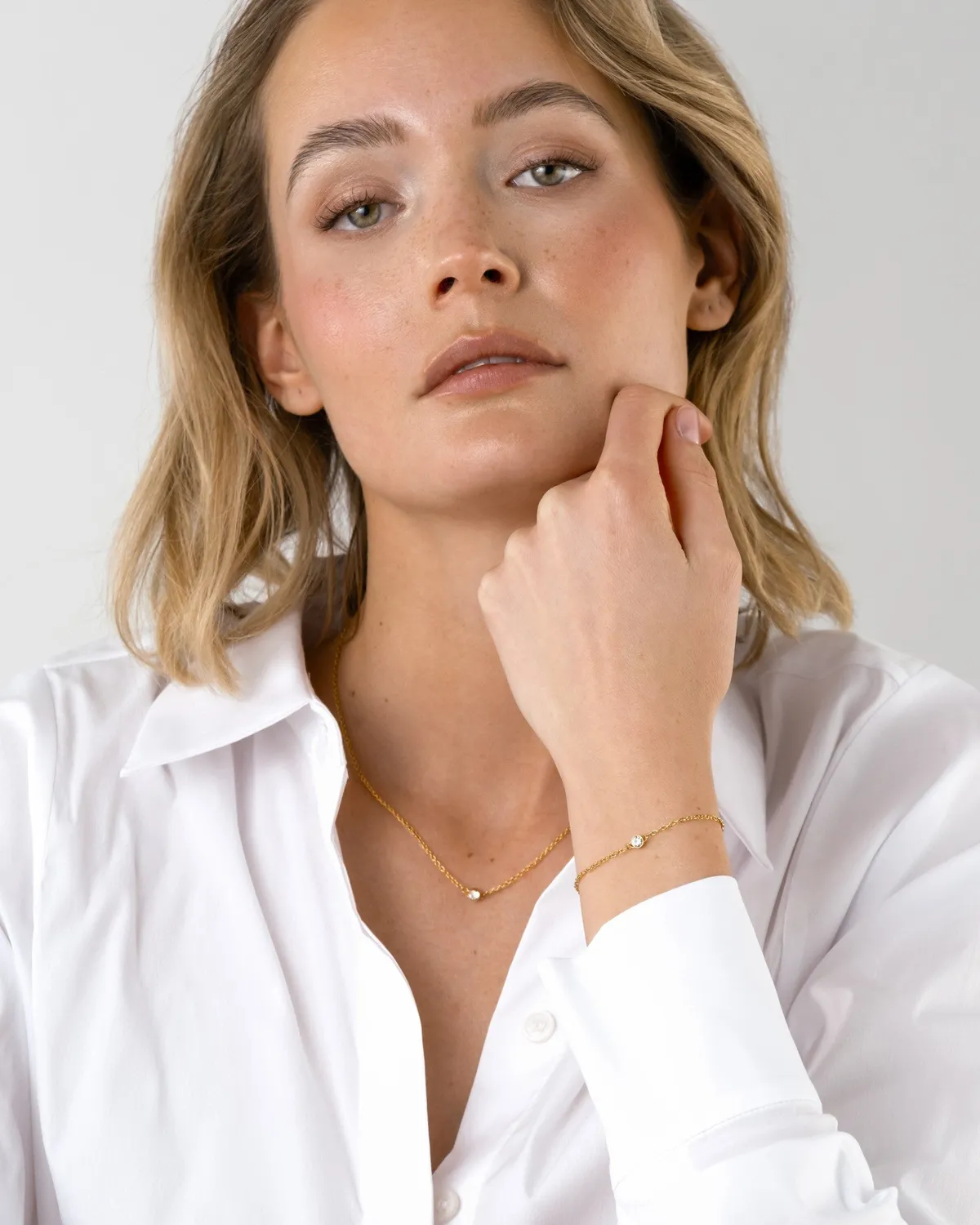 Mockberg Thin Sparkle Bracelet armbånd gull vanntett