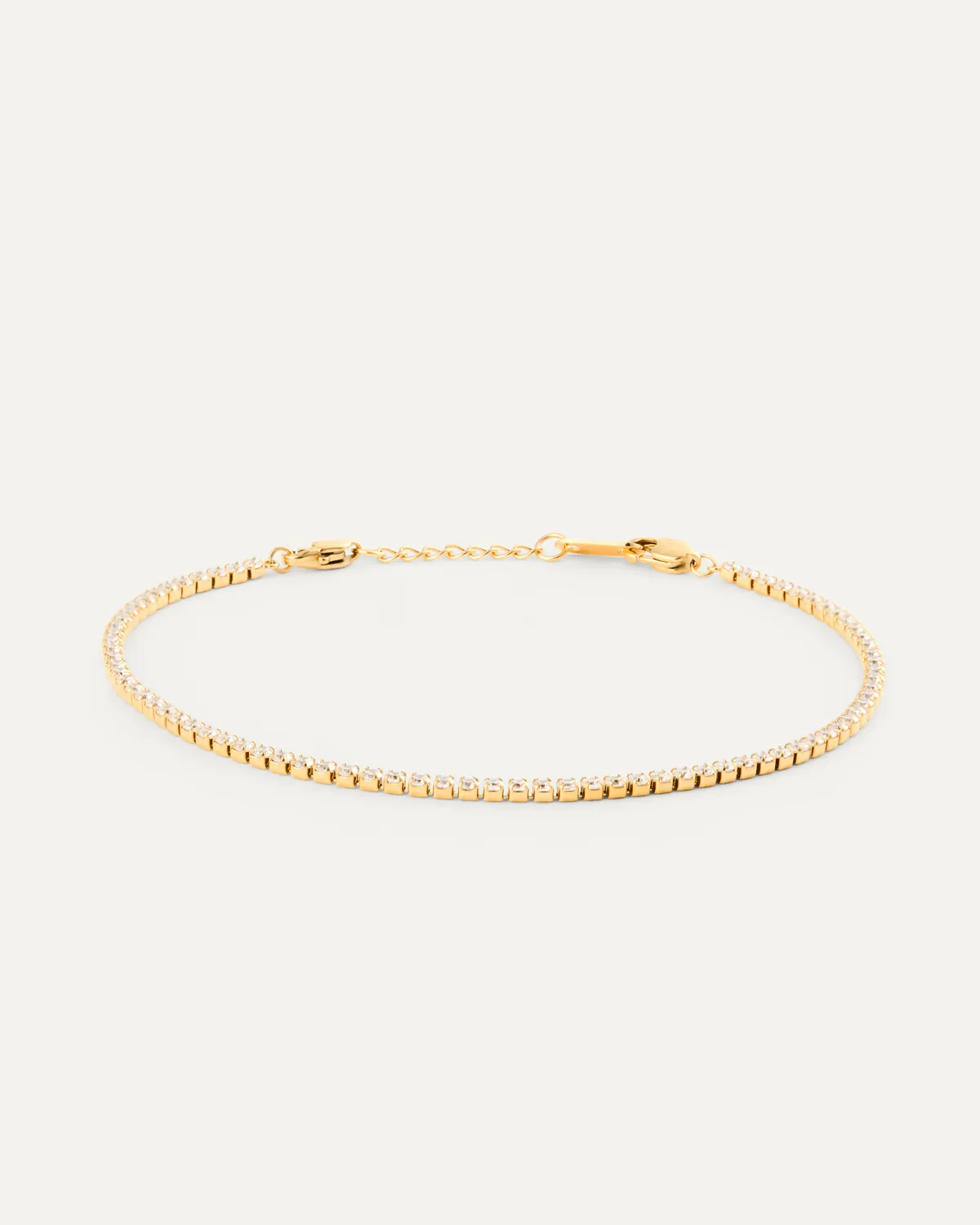 Mockberg Shiny Tennis Bracelet armbånd gull vanntett