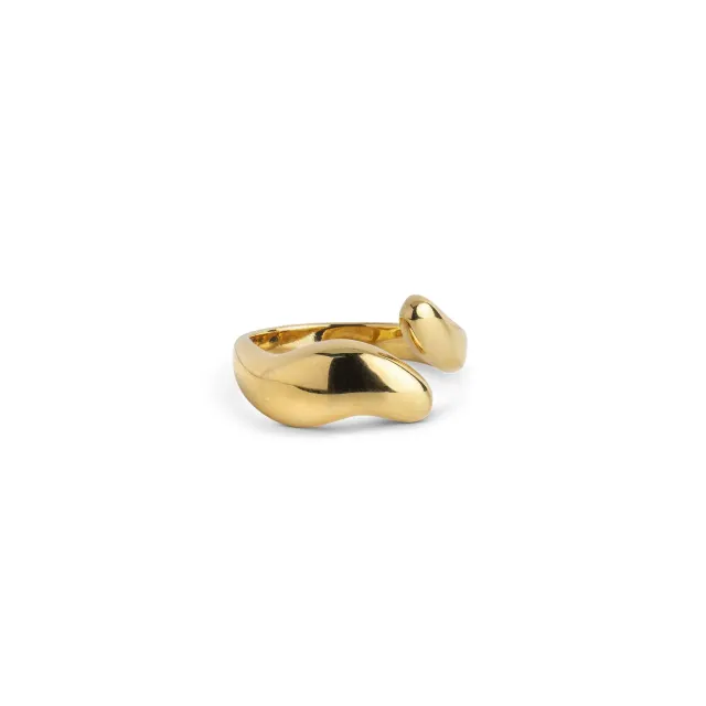 Enamel Neli ring justerbar forgylt