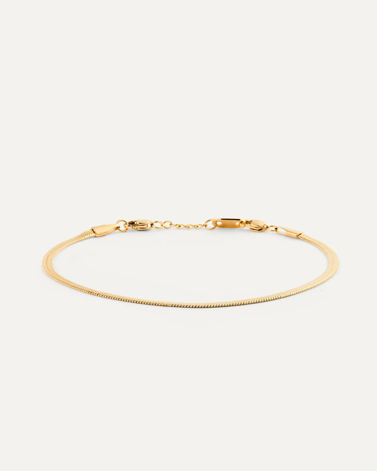 Mockberg Thin Snake Bracelet armbånd gull 3mm