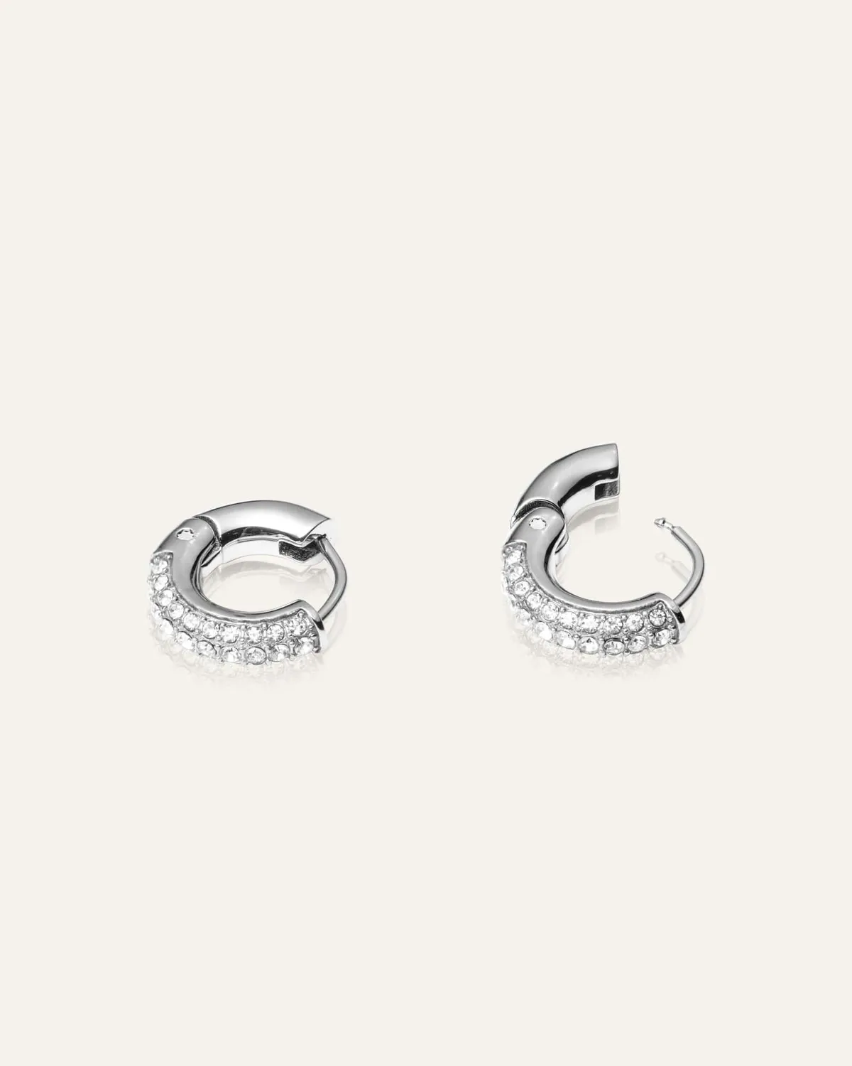 Mockberg Pavé Everyday Small Hoops øreringer 14 mm