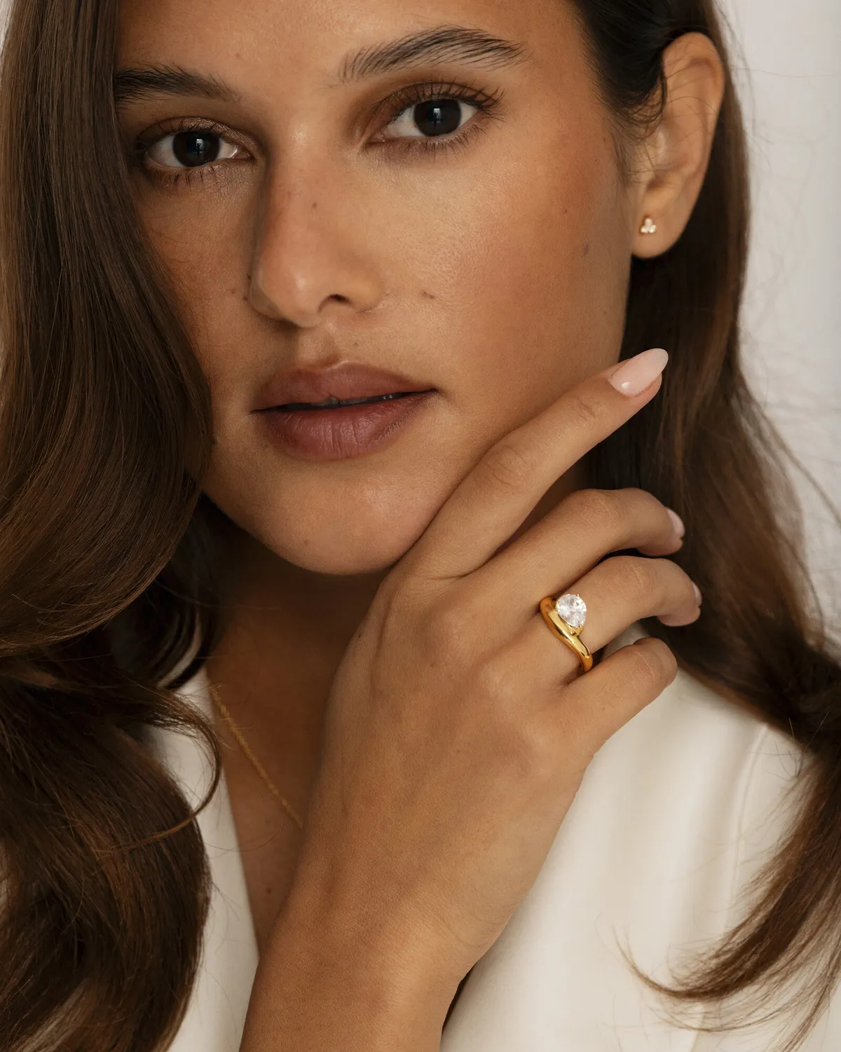 Mockberg Amara Ring ring gull zirkonia