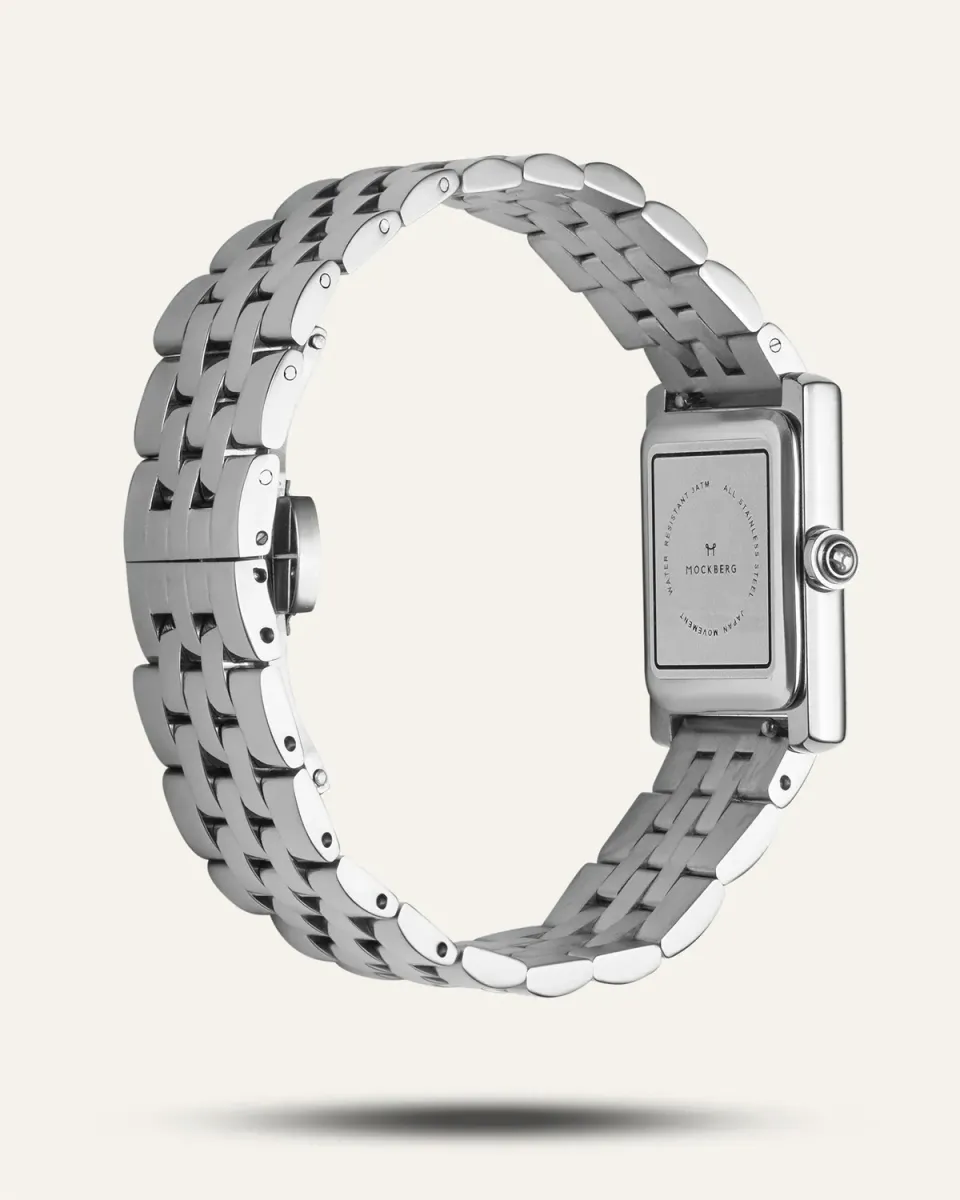 Mockberg Timeless Grand Strap klokkelenke sølv