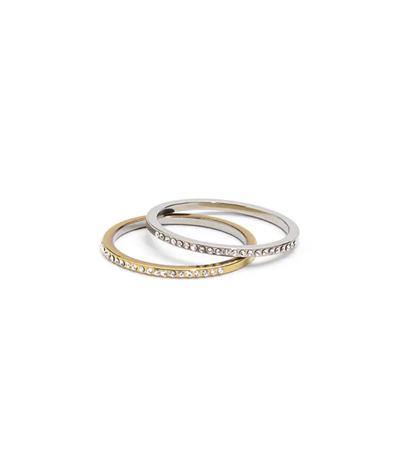 Blomdahl Brilliance Tiny Ring ring crystal gull 16 mm
