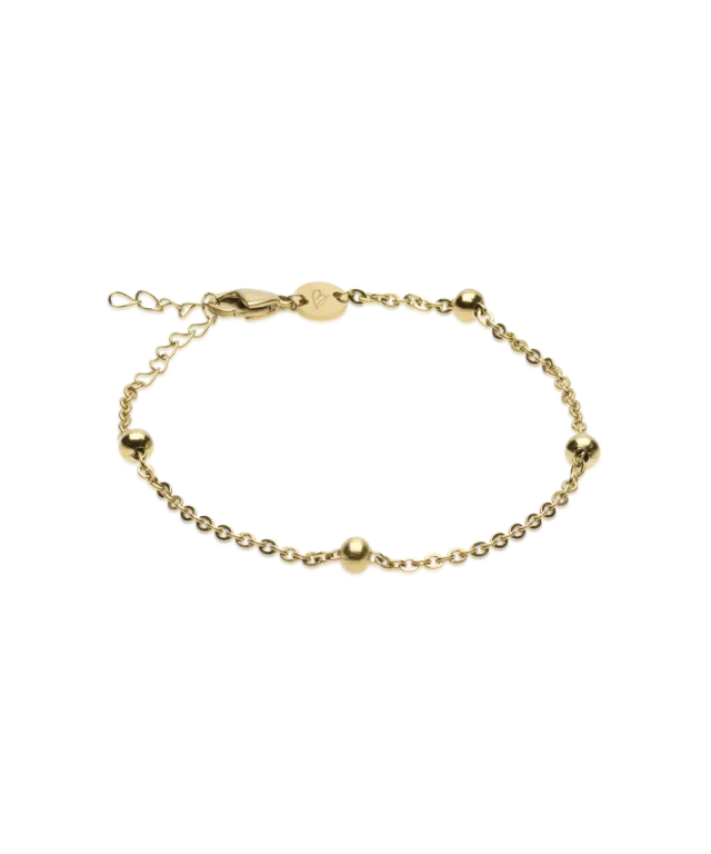 Blomdahl Grand Ball armband gull 15,5-19 cm rustfritt stål