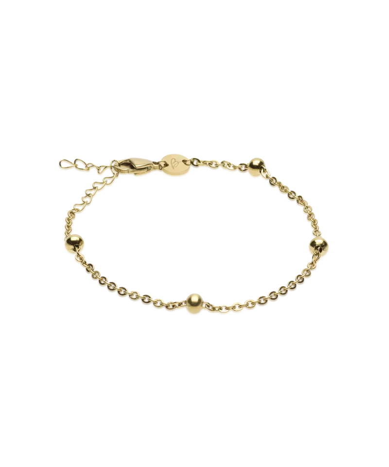 Blomdahl Grand Ball armband gull 15,5-19 cm rustfritt stål