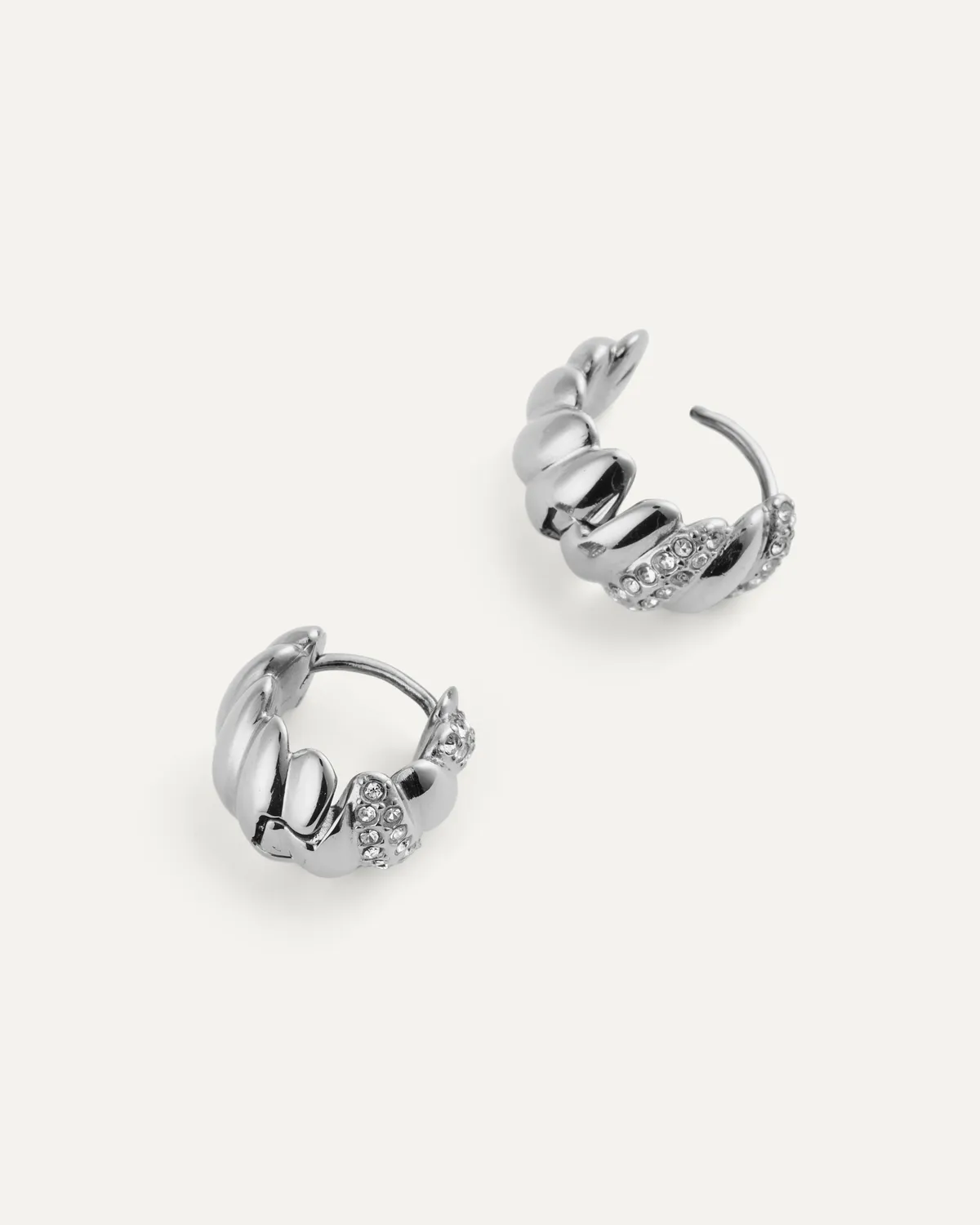 Mockberg Noela Medium Hoops øredobber 19 mm sølv