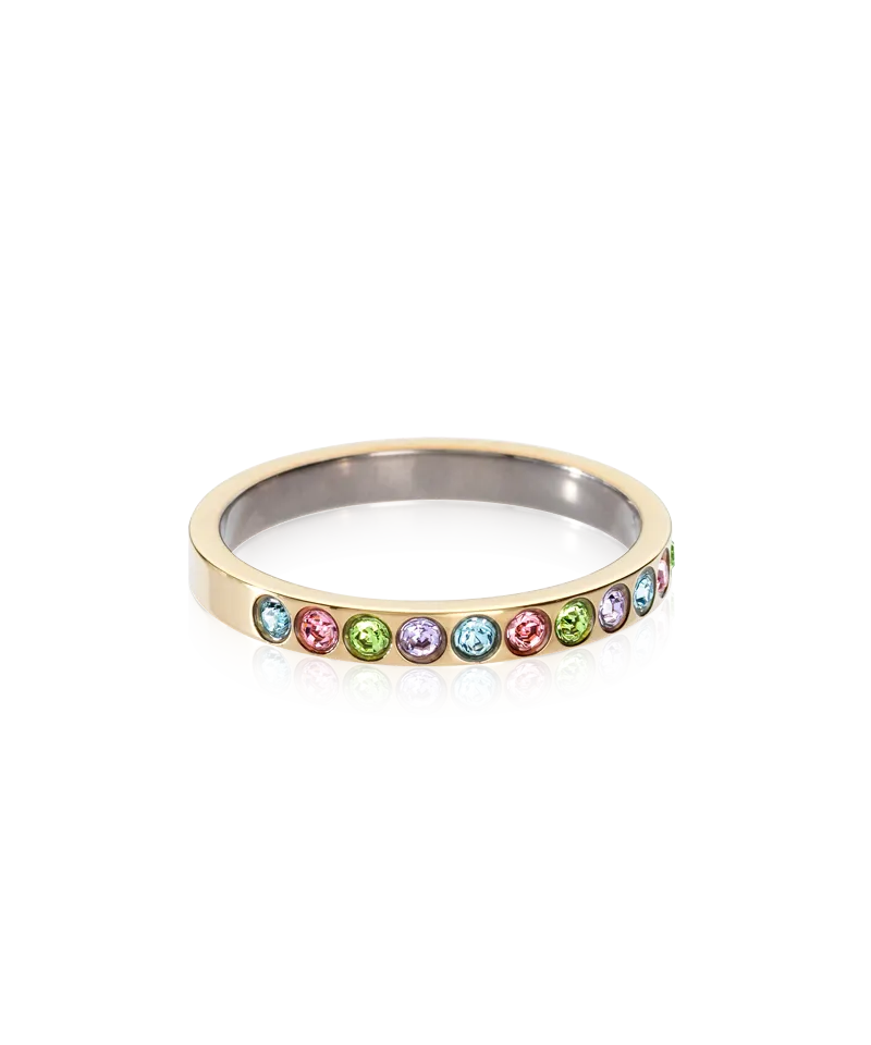 Blomdahl Brilliance Curved ring gull light fantasy