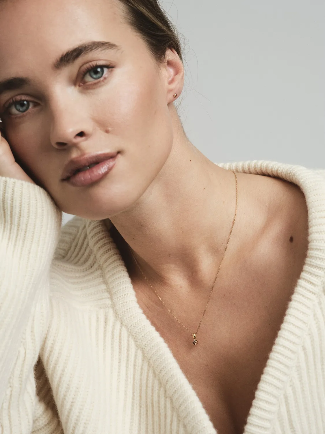 Mockberg Jolie Coffee Necklace halskjede gull 450 mm