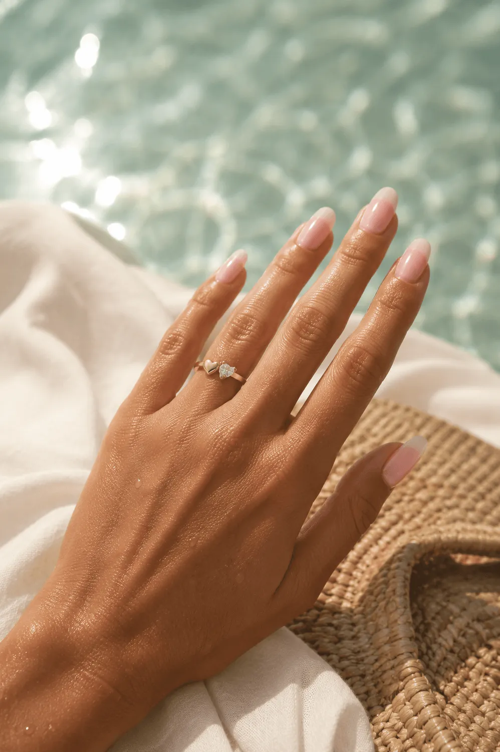 Mea Nani She Stole My Heart ring 14K gullbelagt hjerte