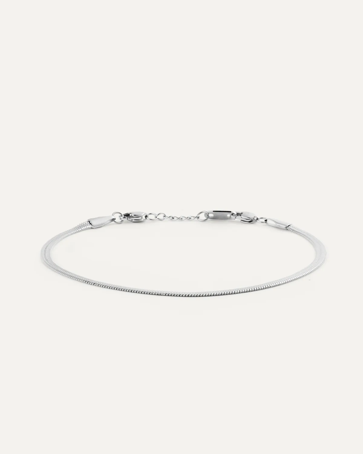 Mockberg Thin Snake Medium armbånd sølv 170 millimeter