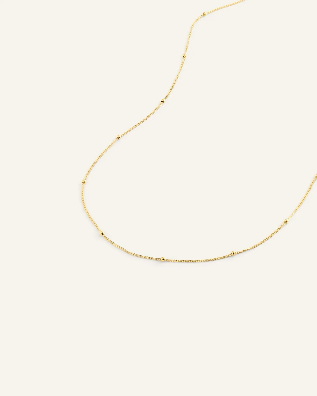 Mockberg Beaded Chain halskjede gull kuler