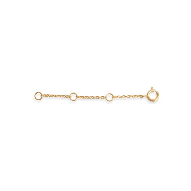 Enamel Extender forlengelseskjede 5 cm gullbelagt