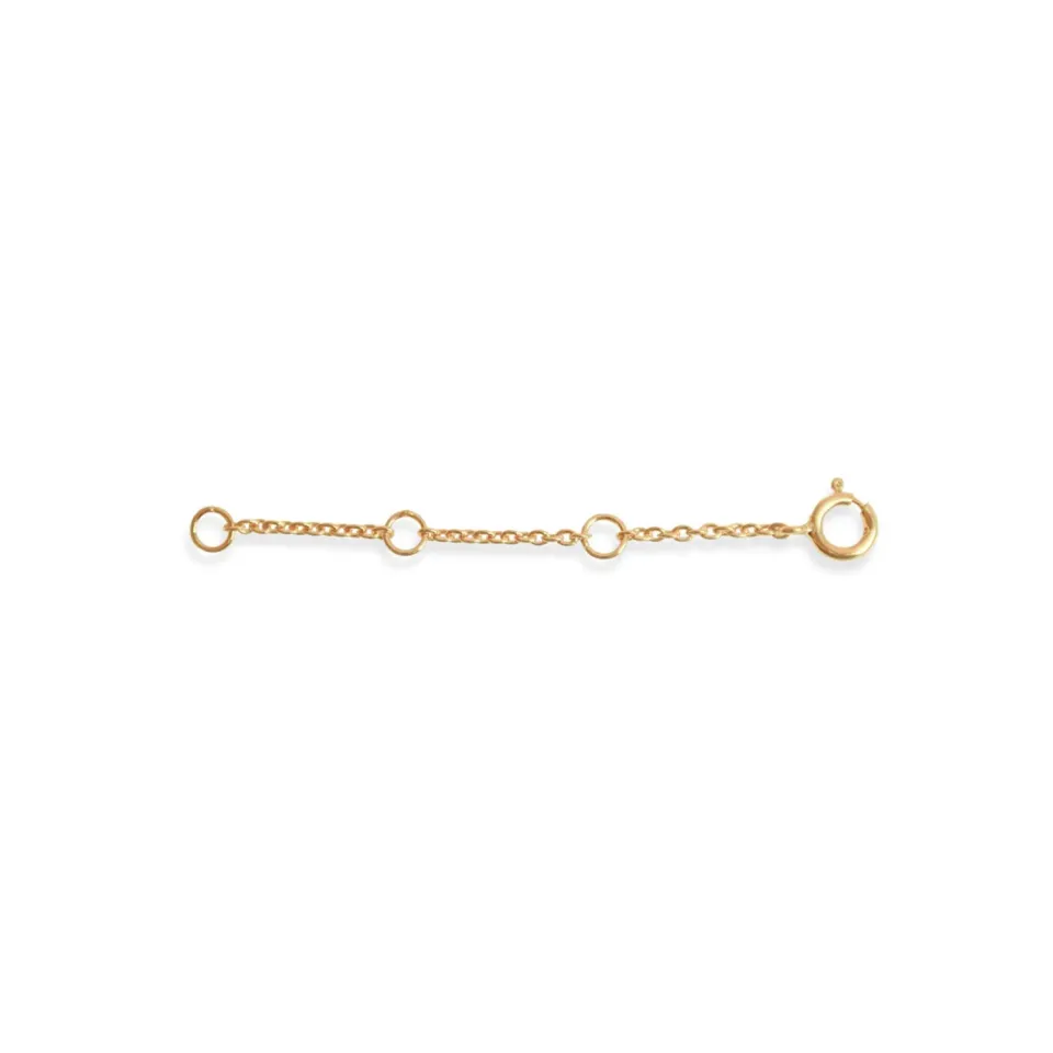Enamel Extender forlengelseskjede 5 cm gullbelagt