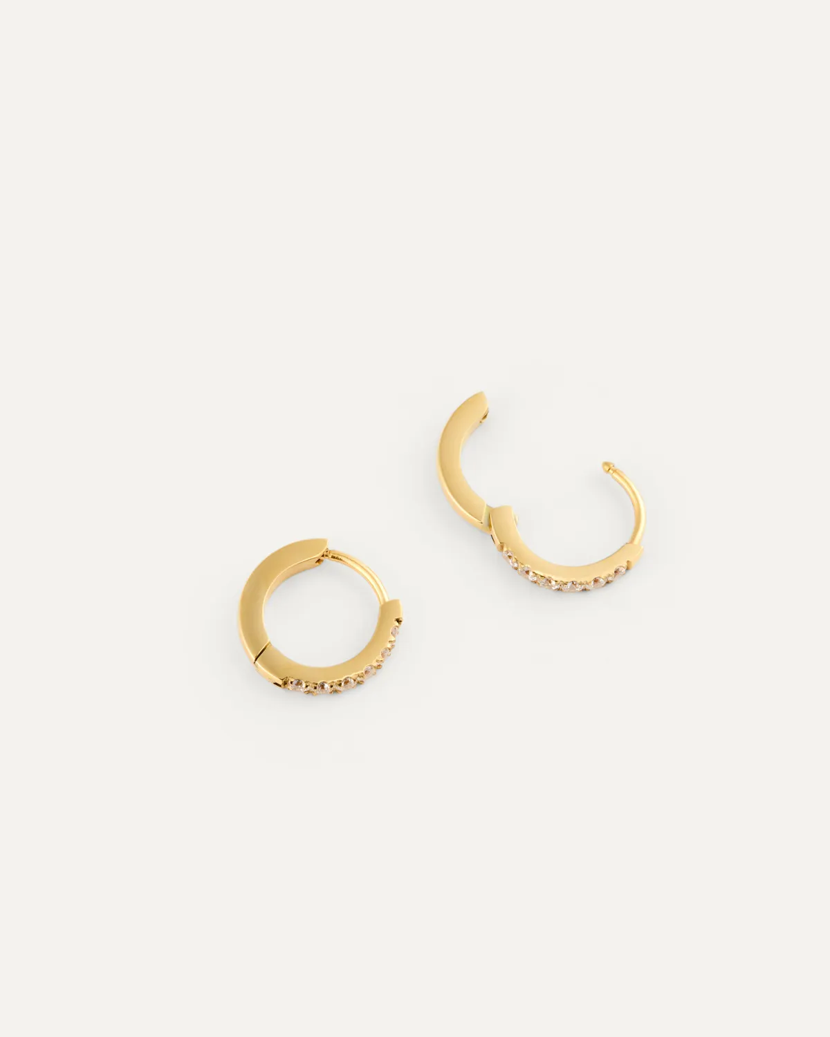 Mockberg Shiny Hoops Small øredobber gull 13 mm
