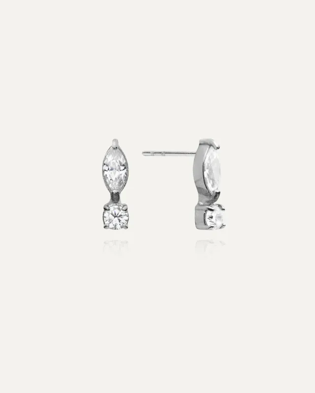 Mockberg Élise Steel Studs ørestikker sølv 11 mm