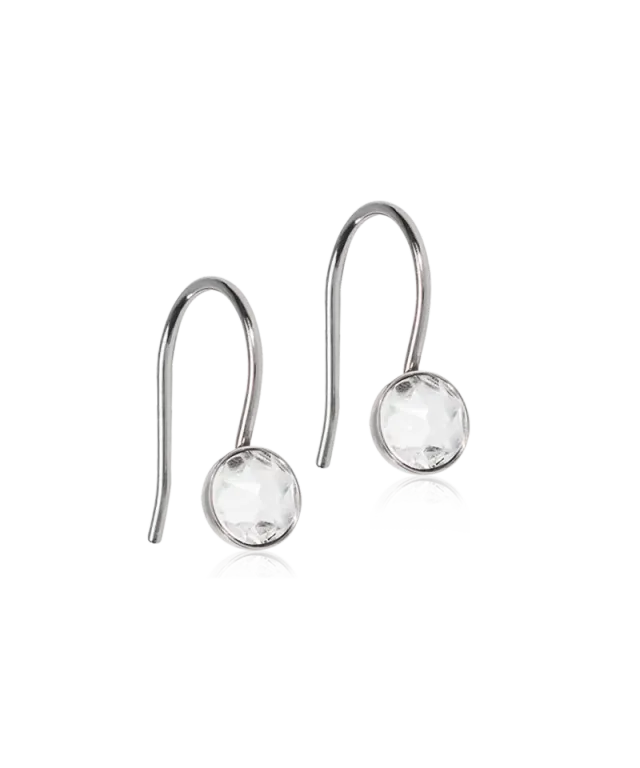 Blomdahl Pendant Bezel øredobber crystal titan 5 mm