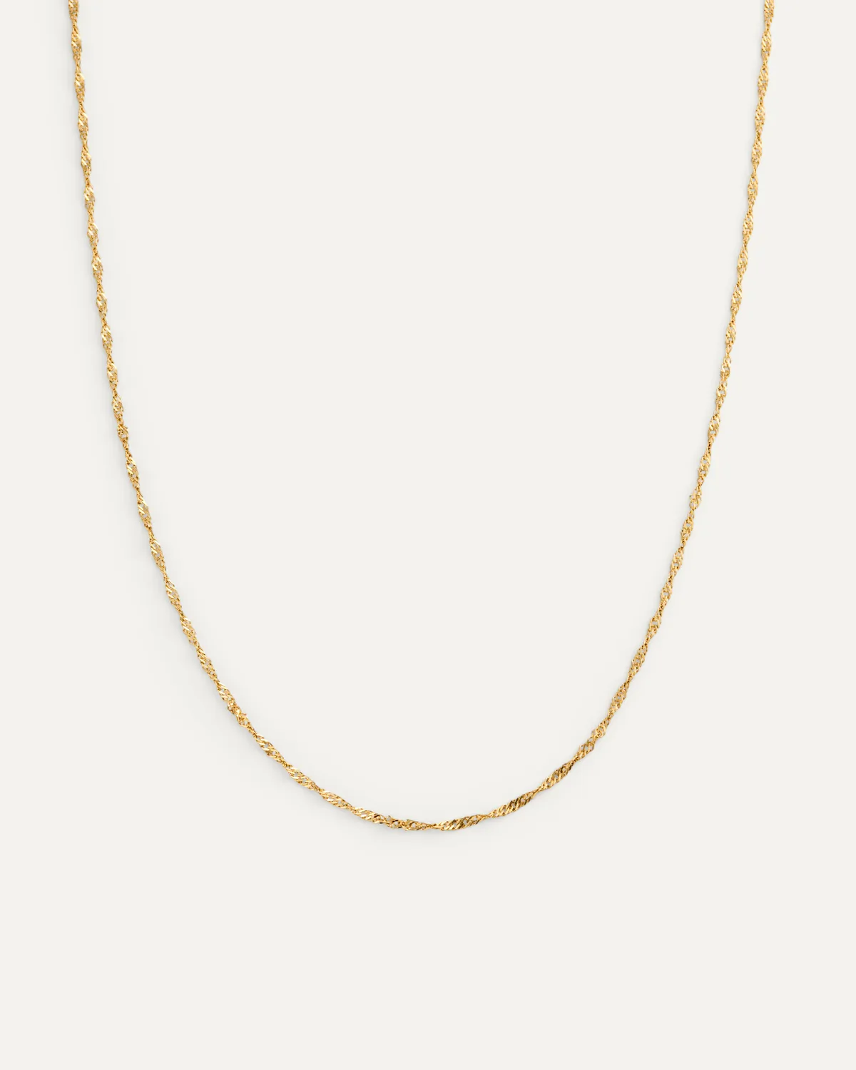 Mockberg Twirl Necklace halskjede 450+50 mm gull