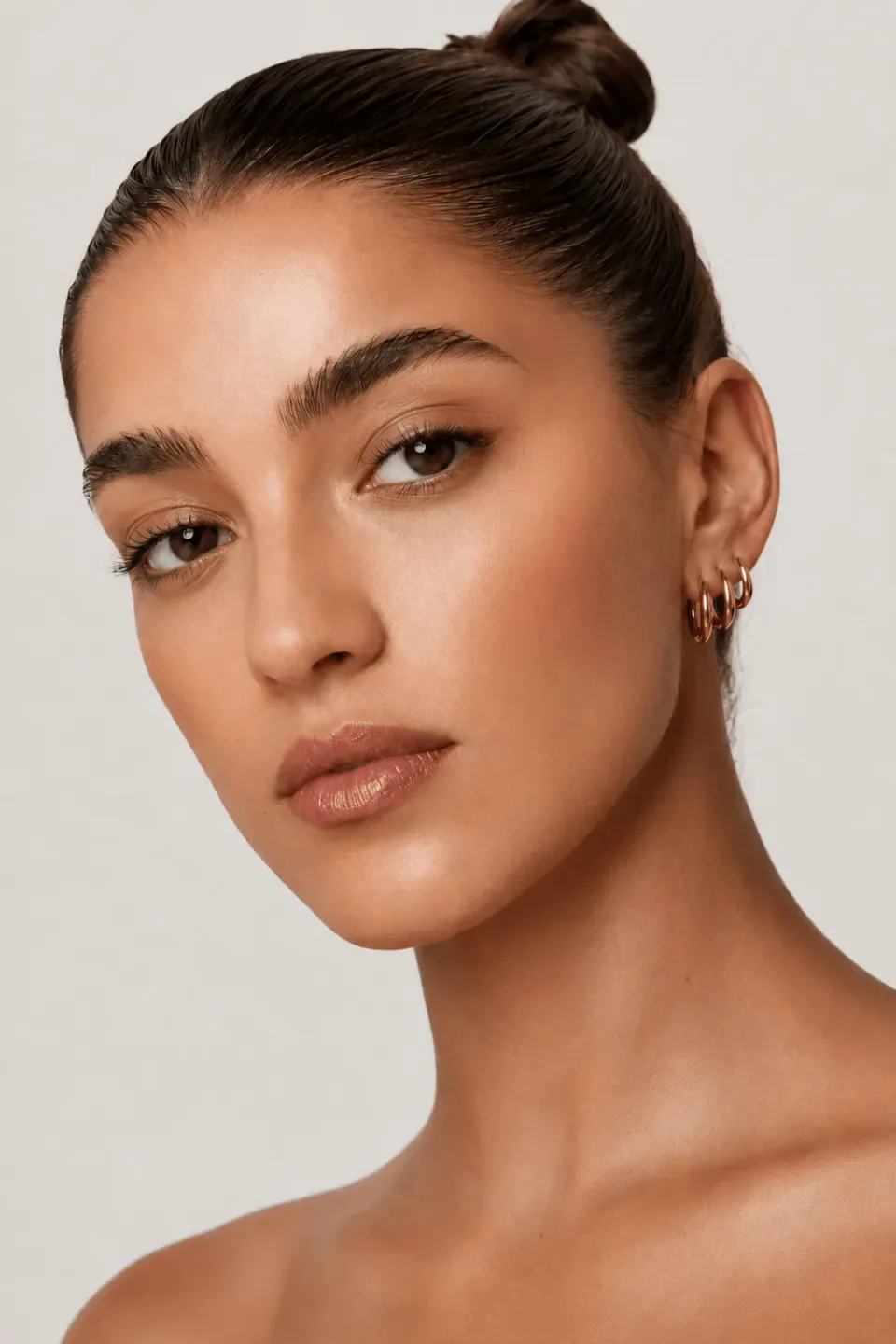 Mea Nani Chunky Hoops Set øredobber gull 3-pakning