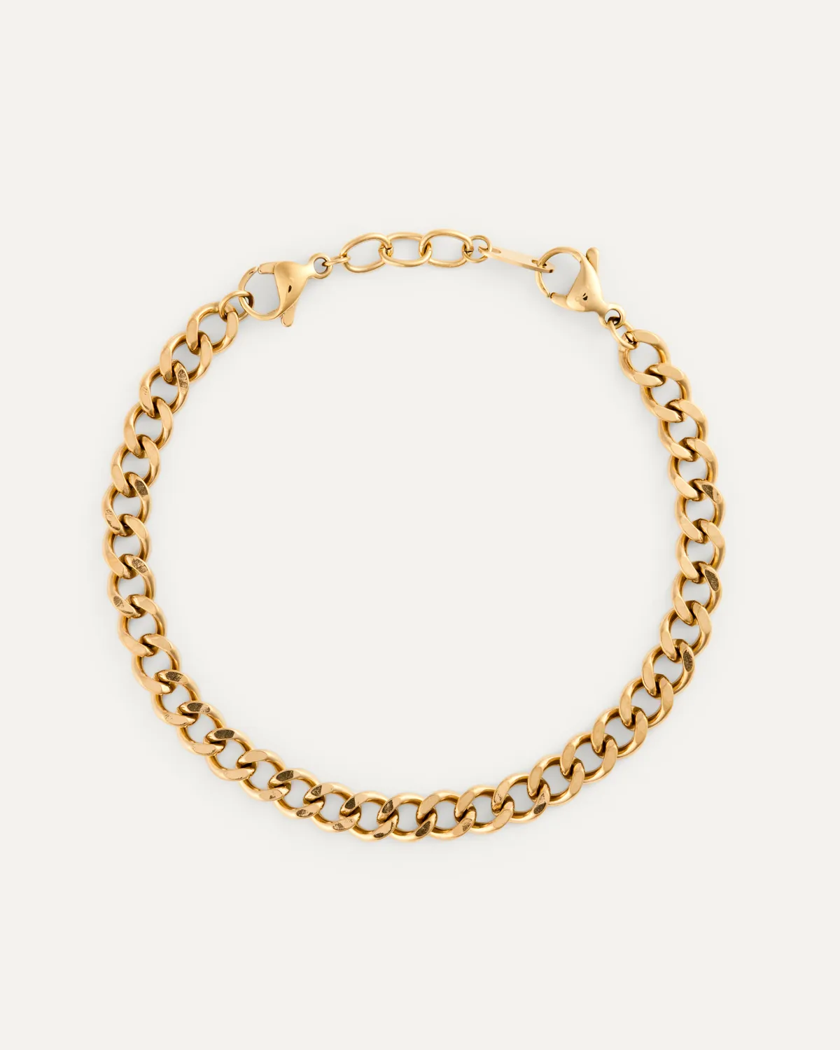 Mockberg Curb Chain Bracelet armbånd gull Small