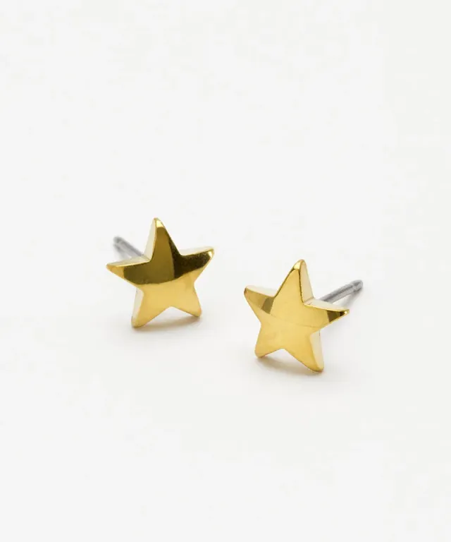Blomdahl Star øredobber gull 8 mm titan hudvennlig