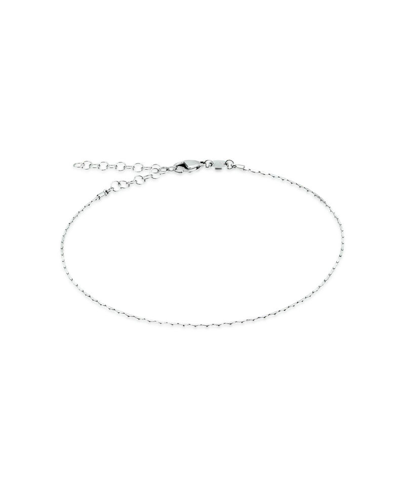 Blomdahl Flat Chain fotlenke sølv 22–27 cm