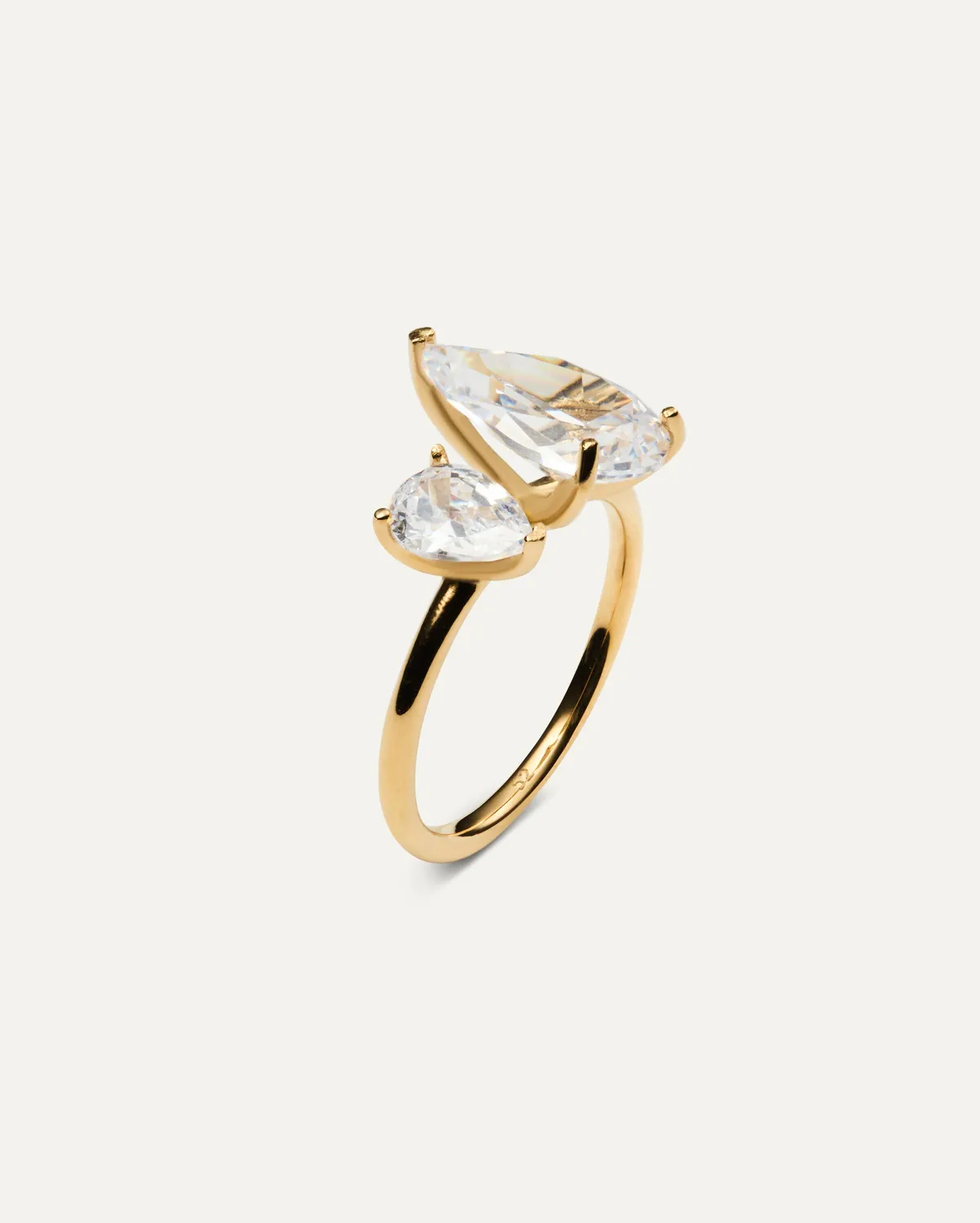 Mockberg Aurélie gullring zirkonia 18K PVD