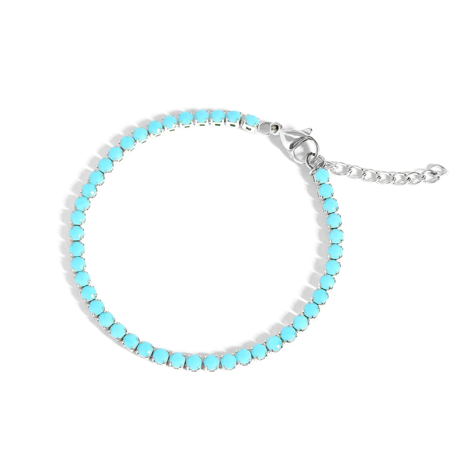 Mea Nani Santorini turkis tennisarmbånd vanntett