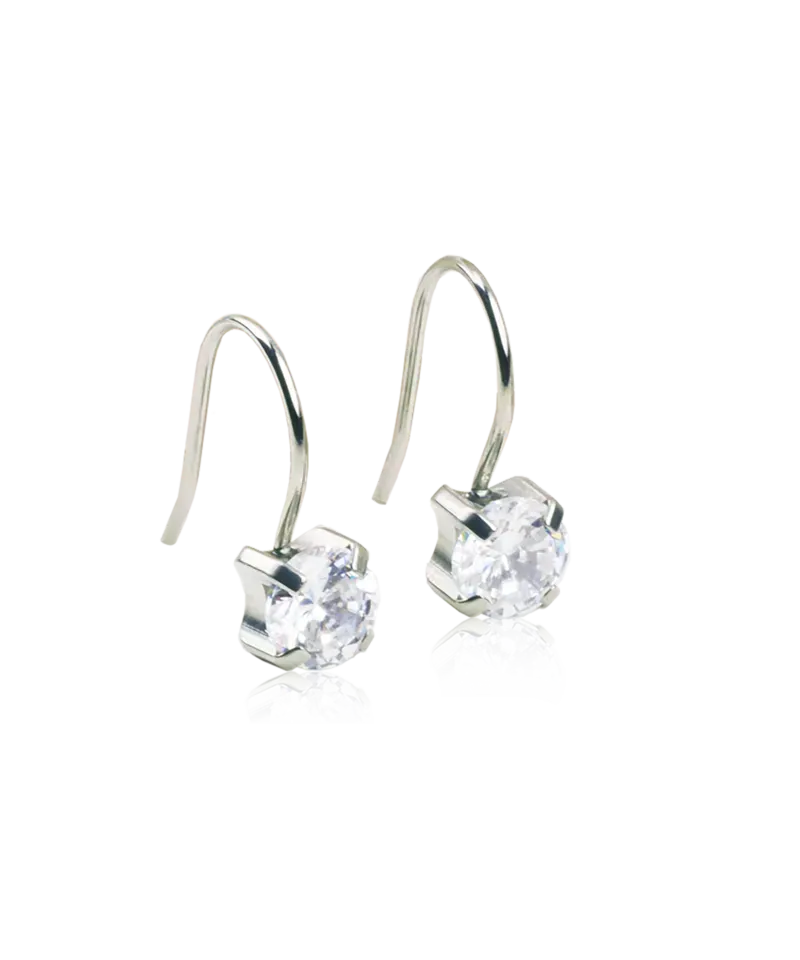 Blomdahl Pendant Tiffany øredobber 7 mm hvit titan