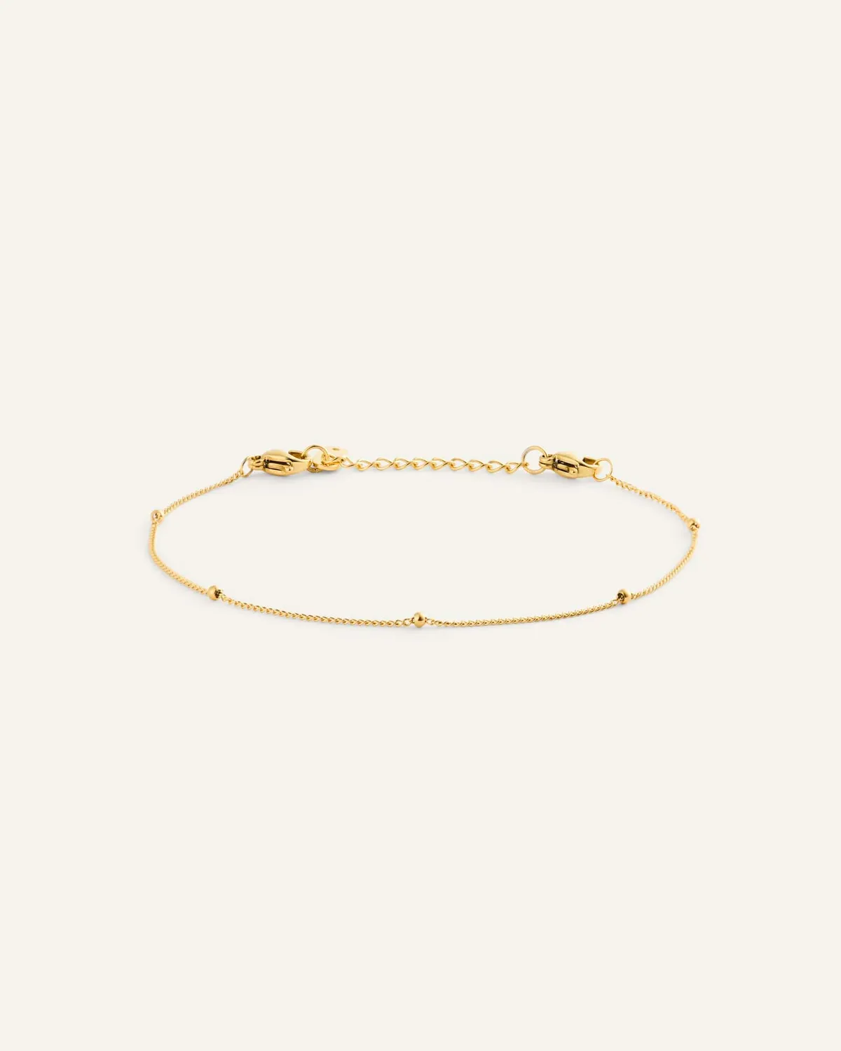 Mockberg Beaded Chain armbånd gull kulelenke Small
