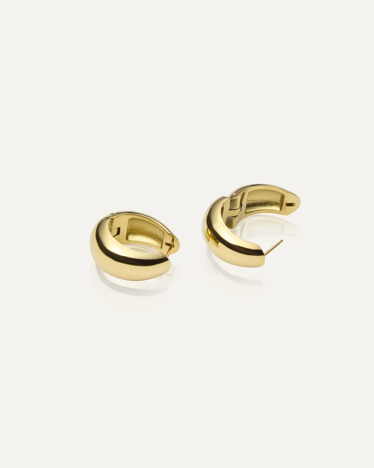 Mockberg Aura Bold hoops gull 25 mm vanntett