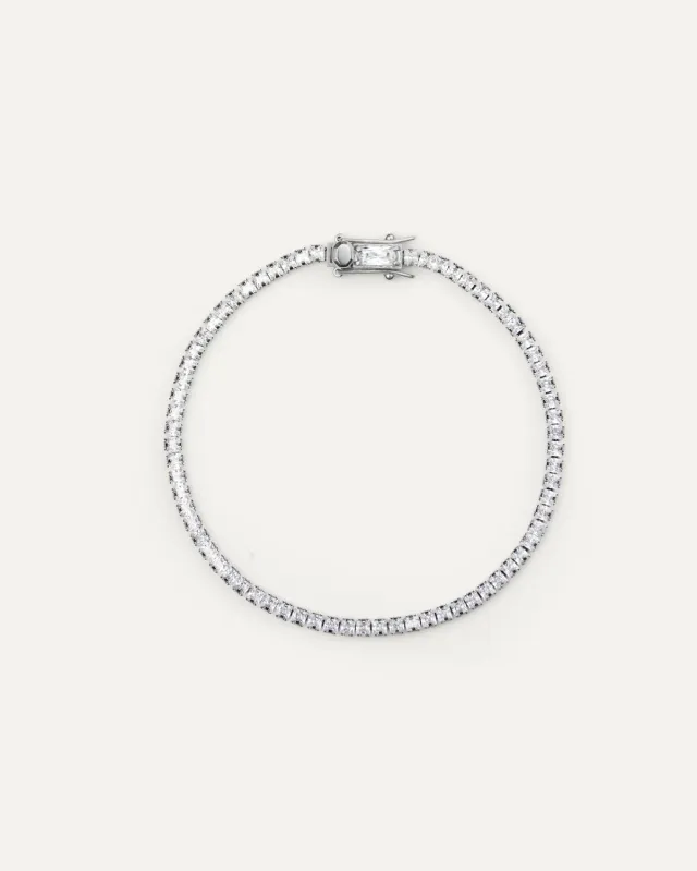 Mockberg Camille armbånd Medium 170 mm sølv zirkonia