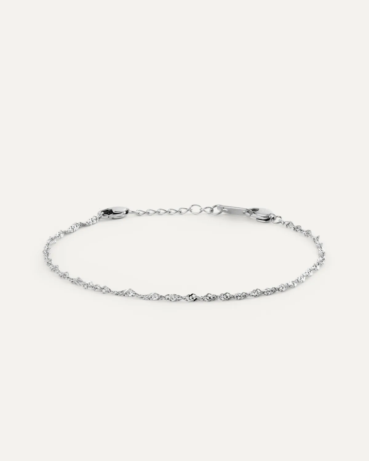 Mockberg Twirl Bracelet armbånd sølv Medium vanntett