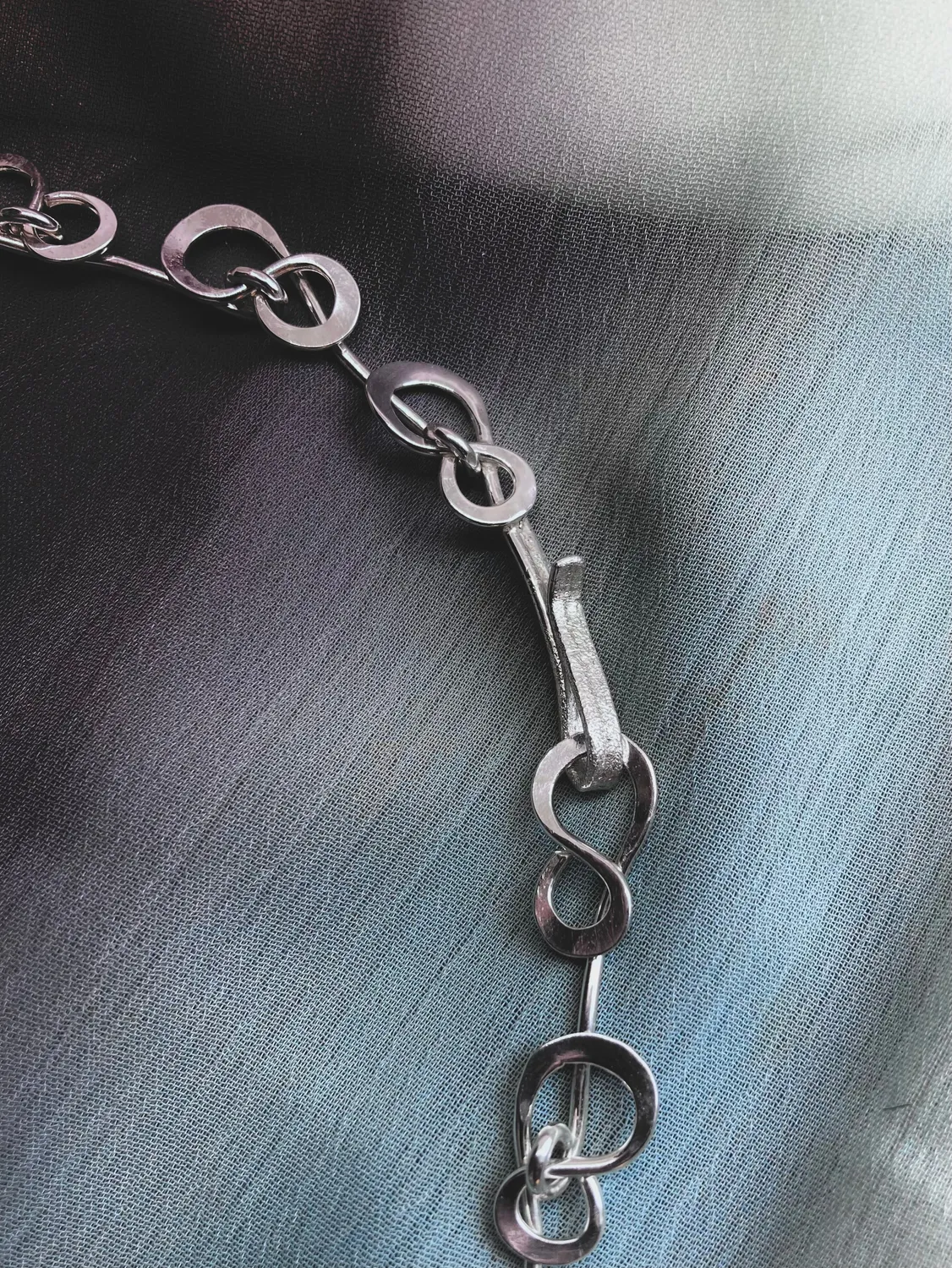 Sivia Smykkedesign Evigheten collier halssmykke sølv 42cm