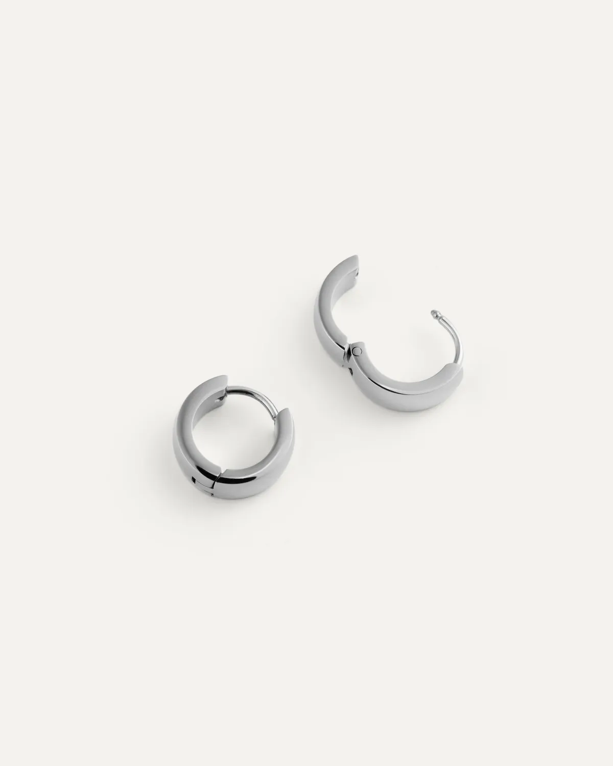 Mockberg Chunky Hoops Small øredobber sølv 13 mm