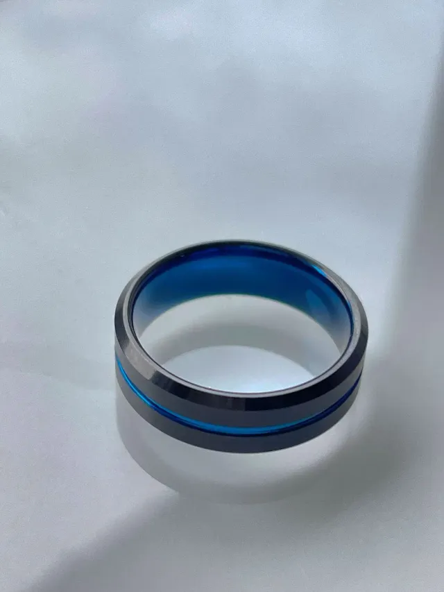 Mea Nani Ares tungsten carbide ring 8 mm svart str 13