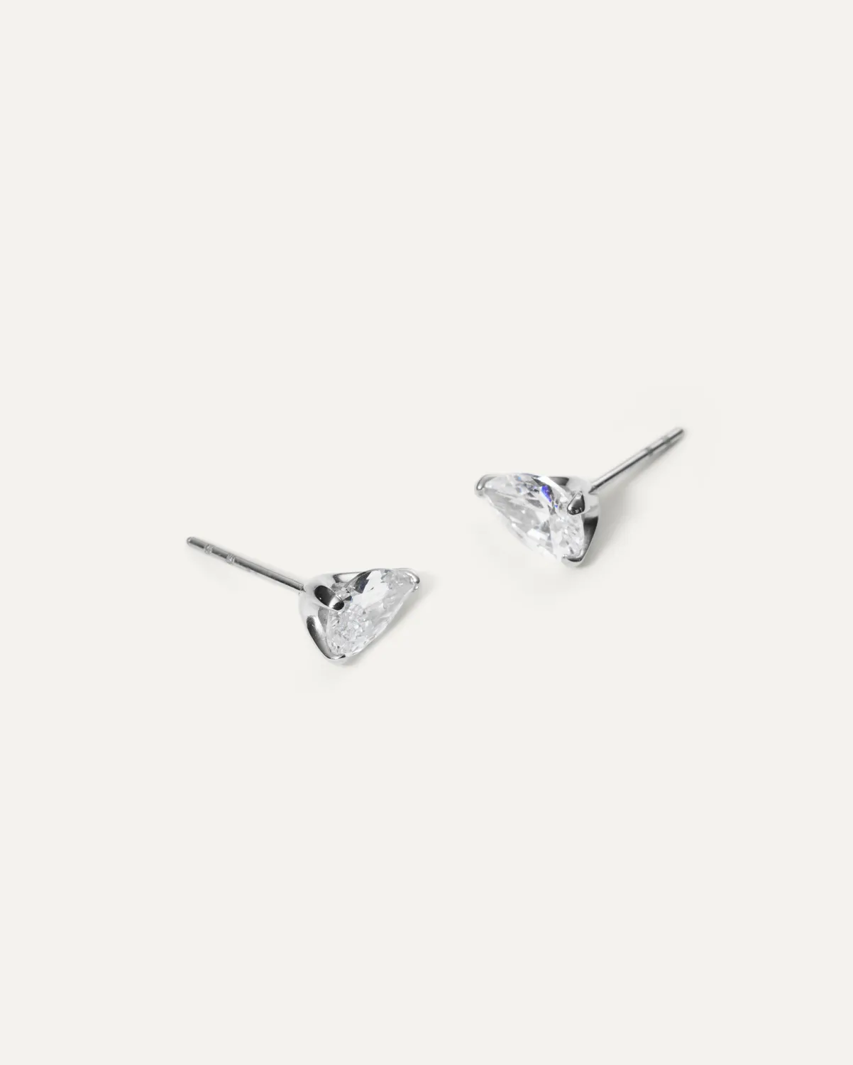 Mockberg Amélie Steel Studs øredobber stål zirkonia