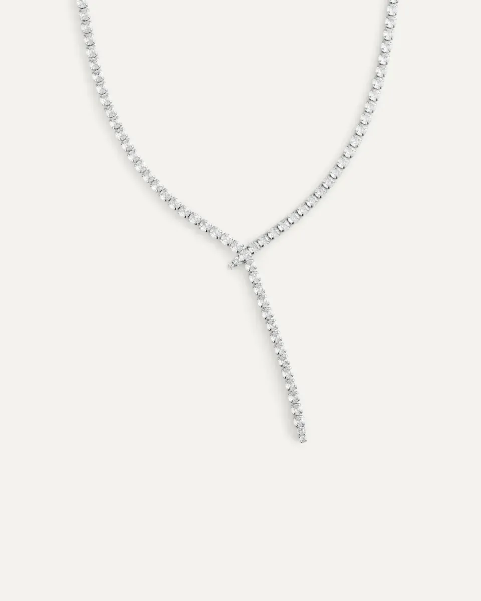 Mockberg Alora Necklace halskjede sølv 370+50 mm