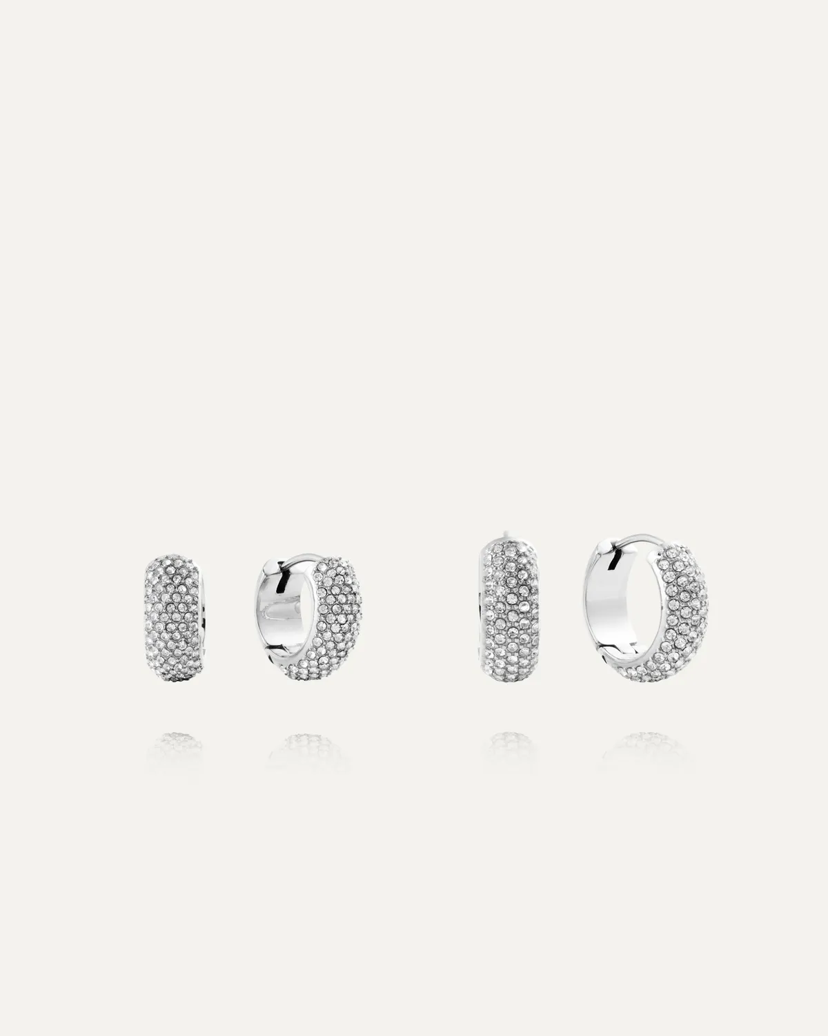 Mockberg Amour Hoops Small øreringer sølv 14 mm