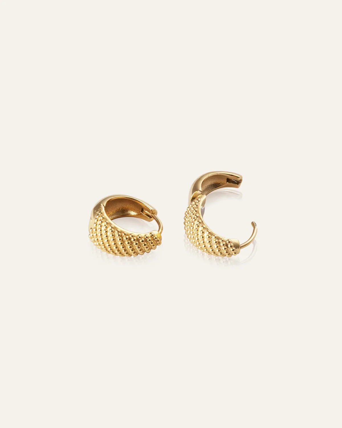 Mockberg Honey Hoops Medium øredobber gull